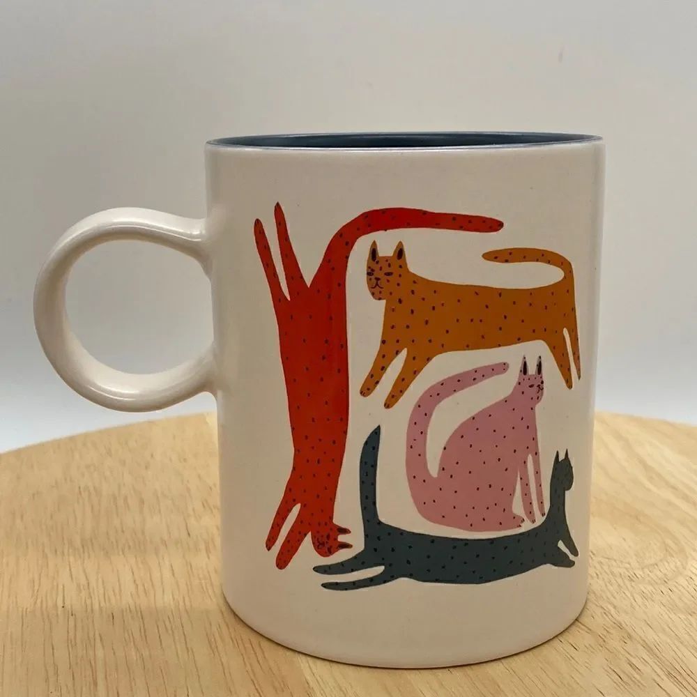 Jennifer Bouron Ceramic Jumping Cats Mug